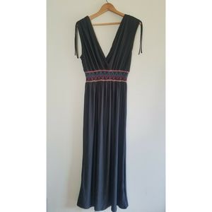 JON & ANNA Summer Maxi - Black w/Color - Sz M